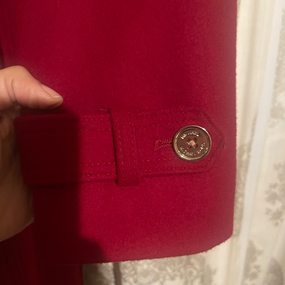 Red Wool coat almost new wore twice in a very good condition